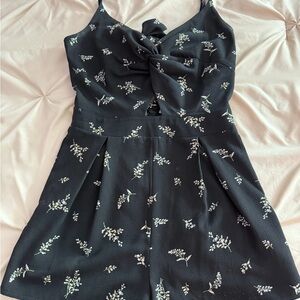 Fashion Nova Black Floral Jumpsuit